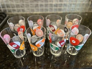Set di 8 bicchieri da birra da biliardo Luminarc palline da biliardo 16 oz pinta - Foto 1 di 19
