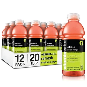 Vitaminwater Refresh Electrolyte Enhanced Water W/Vitamins, Tropical Mango Drink - Picture 1 of 12