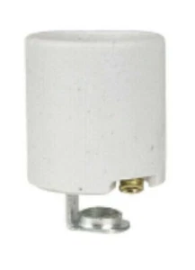 KEYLESS Medium Base E26~ 1/4 IPS ~Hickey PORCELAIN Socket ~ ADL D82 - Picture 1 of 2