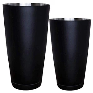 Professional Boston Shakers Set-18 oz & 28 oz Weighted Cocktail Shaker Set Black - Picture 1 of 6