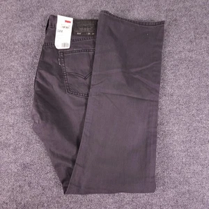 Levis 514 Jeans Mens 34x34 Charcoal Gray Denim Slim Straight Sits Below Waist - Picture 1 of 10
