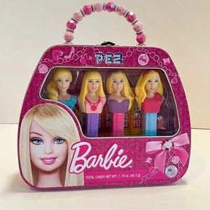 2012 Barbie Pez Tin Hello Gorgeous Collector Purse Candy Dispenser Set of 4 Bead - Picture 1 of 14