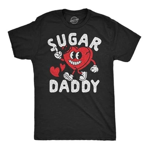 Camisetas divertidas para hombre Sugar Daddy corazón San Valentín novedad camiseta para hombre - Imagen 1 de 7