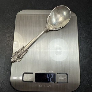 Grand Baroque Sterling Serving Spoon. 42gr- 6 1/4" - Picture 1 of 14