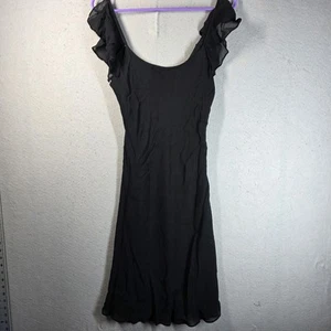 Ralph Lauren Fluttrer Sleeve Dress Women's Medium - Picture 1 of 5
