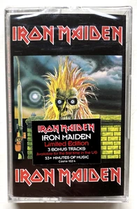 SEALED IRON MAIDEN S/T SELF TITLED 3 BONUS TRACKS 666 METAL NEW CASSETTE RARE - Picture 1 of 3