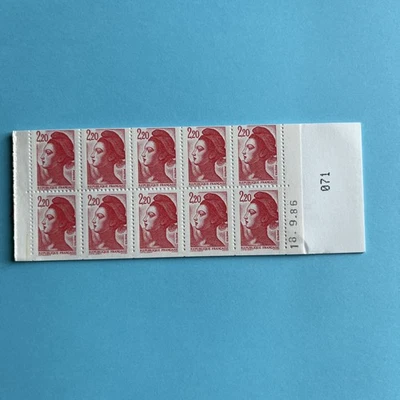 Liberté 2.20 F - Carnet 2427 C1  du 18/9/86 - 86 en Petits Chiffres - - Photo 1/2