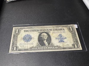 1923 $1 Silver Certificate "Horse Blanket" Note Blue Seal - Picture 1 of 2