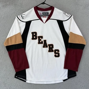 Vintage Hershey Bears Hockey Jersey Mens Large Reebok White AHL Sport Signed - Picture 1 of 10