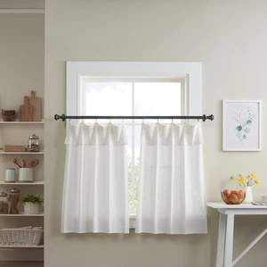 Mercantile Tropfen Stoff Vorhang Cremeweiß Baumwolle Panel - Bild 1 von 3