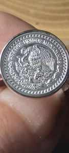 BEAUTIFUL 2024  1/20 LIBERTAD STERLING (coin .999 ring .925 silver) - Picture 1 of 9