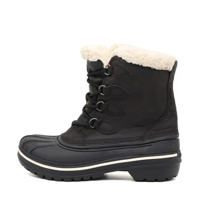 Crocs Damen 203430 Stiefel Schwarz Synthetik Mittel Winter Winterstiefel EU 36,5 - Bild 1 von 4