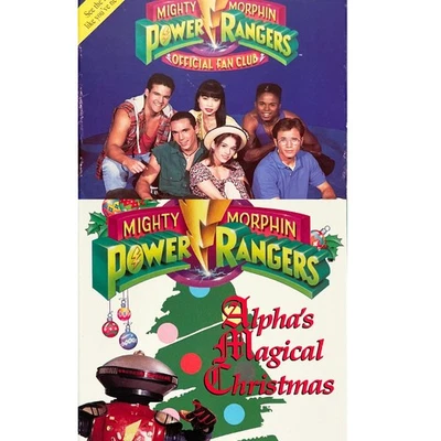 Vintage Power Rangers VHS Set: Rare Fan Club & Holiday Special Tape - Image 1 of 4