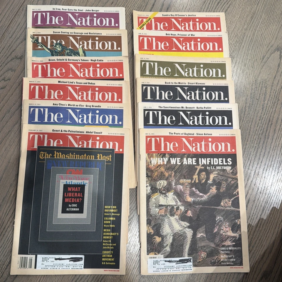 Lot of 12- The Nation Magazine - 2003 - Political - News -USA Foto 1 de 1