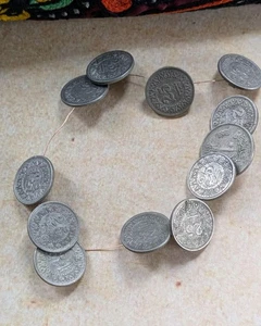 Vintage Kuchi Münze Stammesknöpfe 12 (19253) - Bild 1 von 5