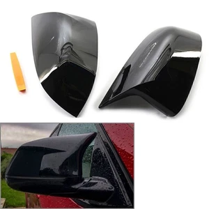 Paar schwarze Außenspiegel Abdeckung Kappe für BMW X3 X4 X5 X6 X7 G01 G05 G07 2018-2021 - Bild 1 von 10