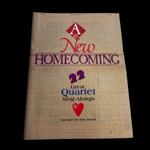 A New Homecoming 22 Great Quartet Sing-Alongs Songbook Don Marsh Gospel Worship - Imagen 1 de 9