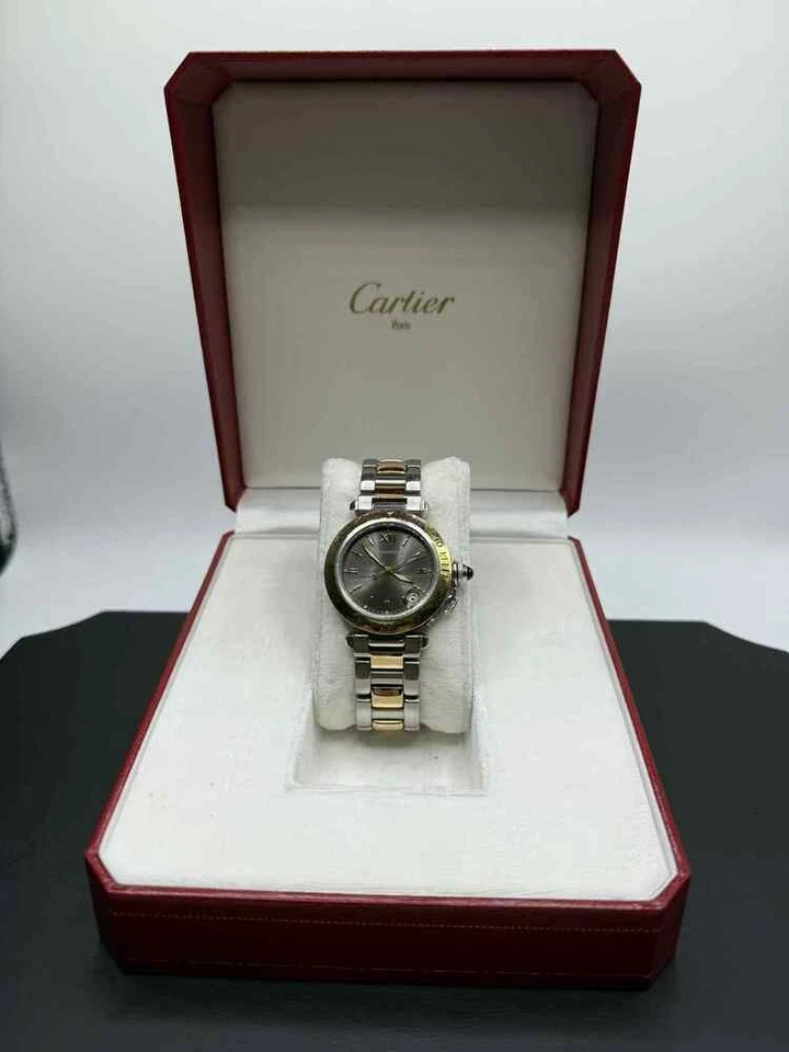 Pasha De Cartier Steel & Yellow Gold 35mm SPB-TS 351816 - Image 1 of 4