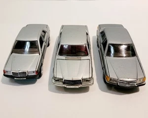 (3) VTG HEAVY DIECAST CURSOR MERCEDES-BENZ CARS MODEL 1076,1182 AND 200 - Picture 1 of 19