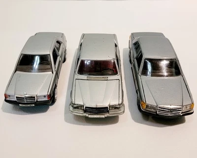 (3) CURSOR DIECAST PESADO DE COLECCIÓN COCHES MERCEDES-BENZ MODELO 1076,1182 Y 200 Foto 1 de 4