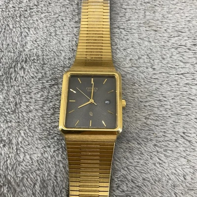 Reloj de Cuarzo Citizen CQ Vintage Hombre Analógico Fecha 6010 Tono Dorado LEER Foto 1 de 4