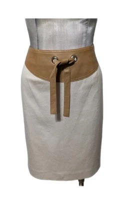 Falda lápiz Etcetera beige y tostada talla 10 nueva con etiquetas  Foto 1 de 4