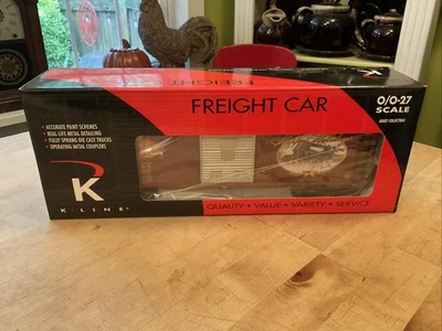 K-LINE Anheuser Busch O/O27 Clydesdales Holiday Boxcar K641-5603 New In Box - Image 1 of 3