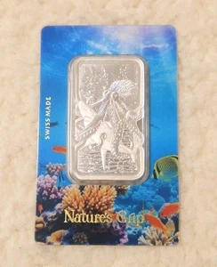 Pamp Natures Grip Octopus Silver Bar in Assay Niue - 1 Oz - Picture 1 of 10