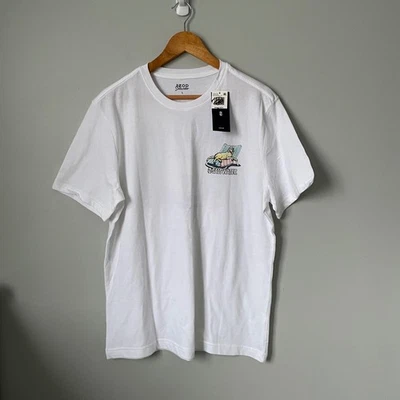 Camiseta gráfica masculina branca manga curta água salgada IZOD grande - Imagem 1 de 4