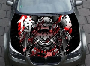 Samurai Oni Mask Car Decal Graphics Vinyl decal; Samurai Hood Wrap Decal, - Bild 1 von 1