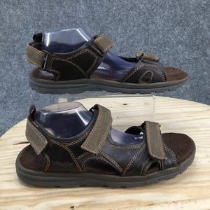 Wrangler Sandals Mens 12 Hiking Multicolor Leather Hook & Loop Casual Open Toe - Picture 1 of 15