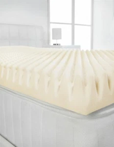 Europäische King Size Memory Foam Matratzenauflage Profil, Eierschale 160x200cm - Bild 1 von 5