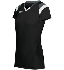 High Five 342253 Girls Truhit Tri Color Short SleeveJersey Top T-Shirt - Picture 1 of 14