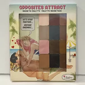 theBalm Opposites Attract Magnetic Eyeshadow Palette 12 Matte Shades NEW - Picture 1 of 5