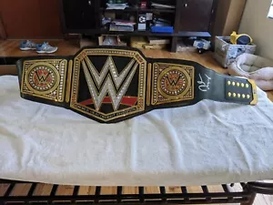 DANIEL BRYAN SIGNED AUTOGRAPH WWE Replica World Heavyweight Championship BAS WWF - Picture 1 of 6