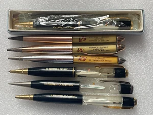 7X VINTAGE CANADIAN PACIFIC MECHANICAL PENCIL PEN SHIP STEAMSHIP EMPRESS CANADA - Picture 1 of 22