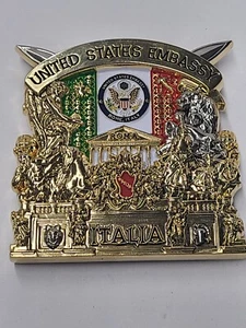 USMC MSG Marine Security Guard Detachment Rome, Italy Challenge Coin - Picture 1 of 3