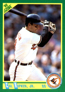 1990 Score #2 Cal Ripken Baltimore Orioles HOF