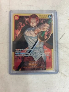 One Piece Shanks Die vier Kaiser Rothaarige Piraten Sammelkarte Near Mint - Bild 1 von 2