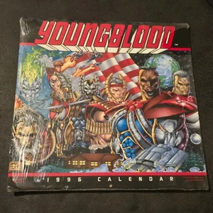Youngblood 1996 Wall Calendar Sealed Landmark Rob Liefeld Image Comics Vintage - Picture 1 of 16