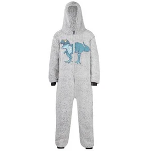 Kids Unisex Dinosaur A2Z Onesie One Piece All in One Thick Pile Fleece Jumpsuit - Picture 1 of 3