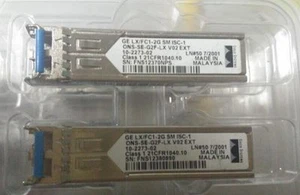 Cisco Genuine ONS-SE-G2F-LX= SFP - GE/1G-FC/2G-FC/HDTV - 1310nm - SM - LC - Picture 1 of 2