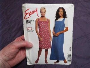 Neu UNCUT Easy ""Stitch 'N Save"" McCall's 3075 Misses""/Petite Kleid Pullover 18-24 - Bild 1 von 5