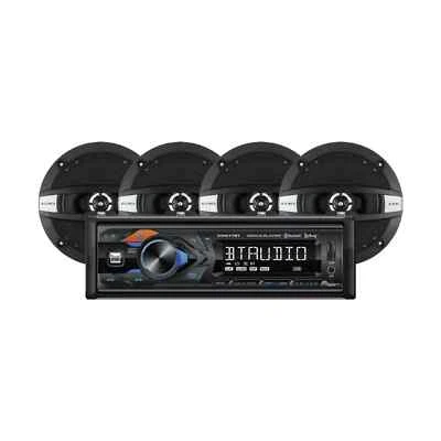 Dual Electronics XDM17SPK4 Car Audio Bundle Digital Media Receiver Four 6.5” Spk - Image 1 of 4