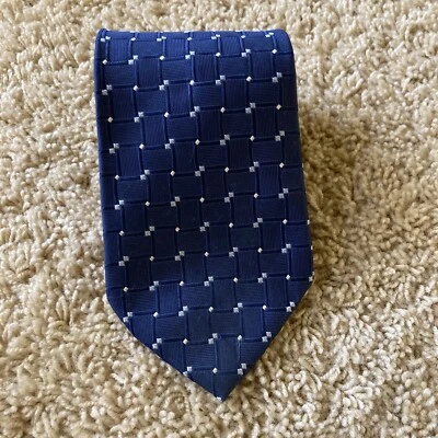 Corbata clásica para hombre Tommy Hilfiger azul marino talla única. ¡Seda vintage!!! Foto 1 de 4