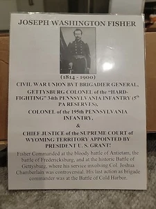 Union Brev. Puente. Gen Joseph W. Fisher, 2x Documento Firmado Rara Requisición 1862 - Imagen 1 de 4