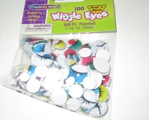 Brand New Creativity Street Assorted Wiggle Eyes, 100 Count - Picture 1 of 1