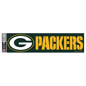 Green Bay Packers Bumper Sticker Green NEW!! 3 x 11 Inches Wincraft