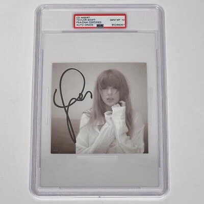 Taylor Swift Signed CD Cover PSA Slabbed Auto Grade 10 Gem Mint The Tortured Poe - Image 1 of 2