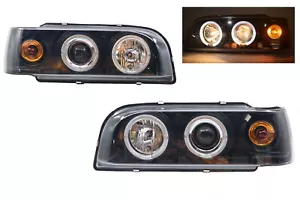 NEW Signature Projector Headlights Black Led Halo For~1993 – 96~1997 Volvo 850 - Picture 1 of 11